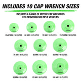 OEMTOOLS 87151 10 Piece Oil Filter Cap Wrench Set Additional Image 1
