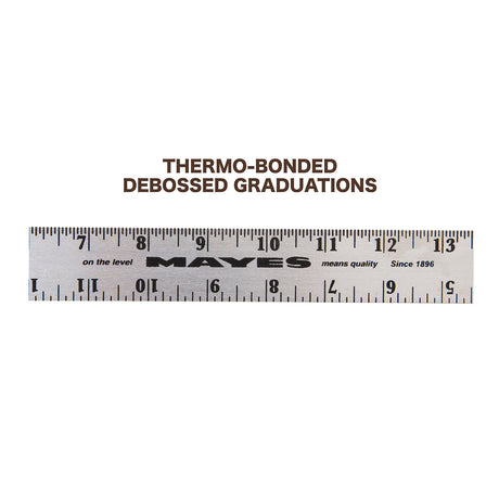 Mayes 10187 Straight Edge Aluminum Ruler (18 Inch x 1 Inch) Additional Image 4