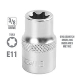 OEMTOOLS 22806 E11 3/8 Inch Drive External Star Socket Additional Image 1