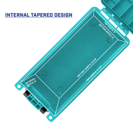 Sheffield 12633 Field Box- Teal, Made in the U.S.A. Additional Image 2
