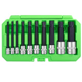 OEMTOOLS 23519 10 Piece Extra Long Triple Square Bit Socket Set Additional Image 2