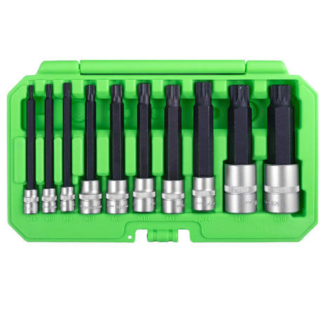 OEMTOOLS 23519 10 Piece Extra Long Triple Square Bit Socket Set Additional Image 2