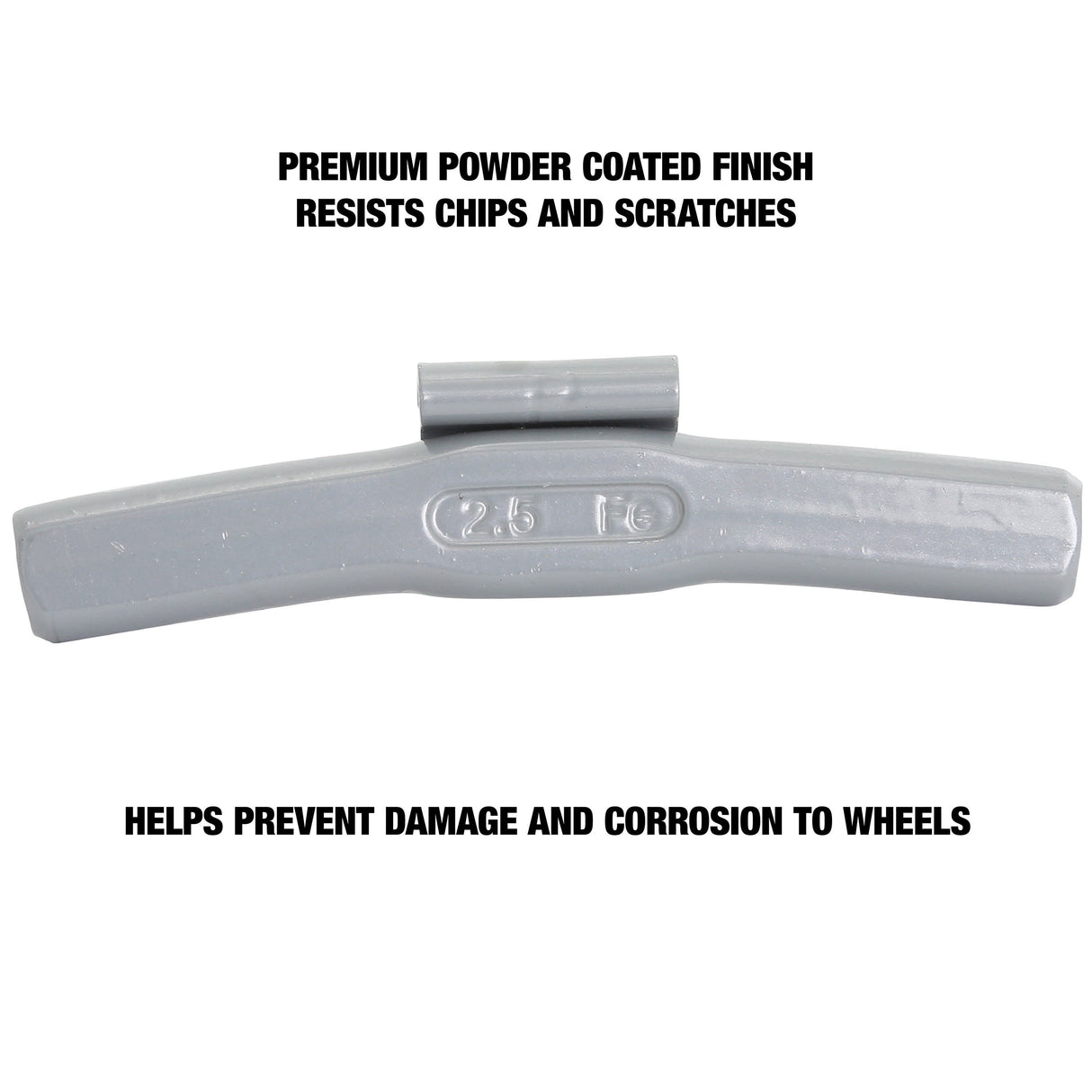 OEMTOOLS 23236 2.50 Oz. P Style Steel Wheel Weight- 1 Box of 25 Additional Image 3
