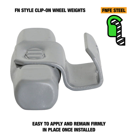 OEMTOOLS 23269 30 gm. FN Style Steel Wheel Weight - 1 Box of 25 Additional Image 2