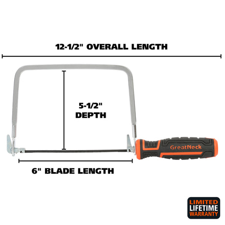 GreatNeck 74034 6in. Coping Saw Additional Image 1