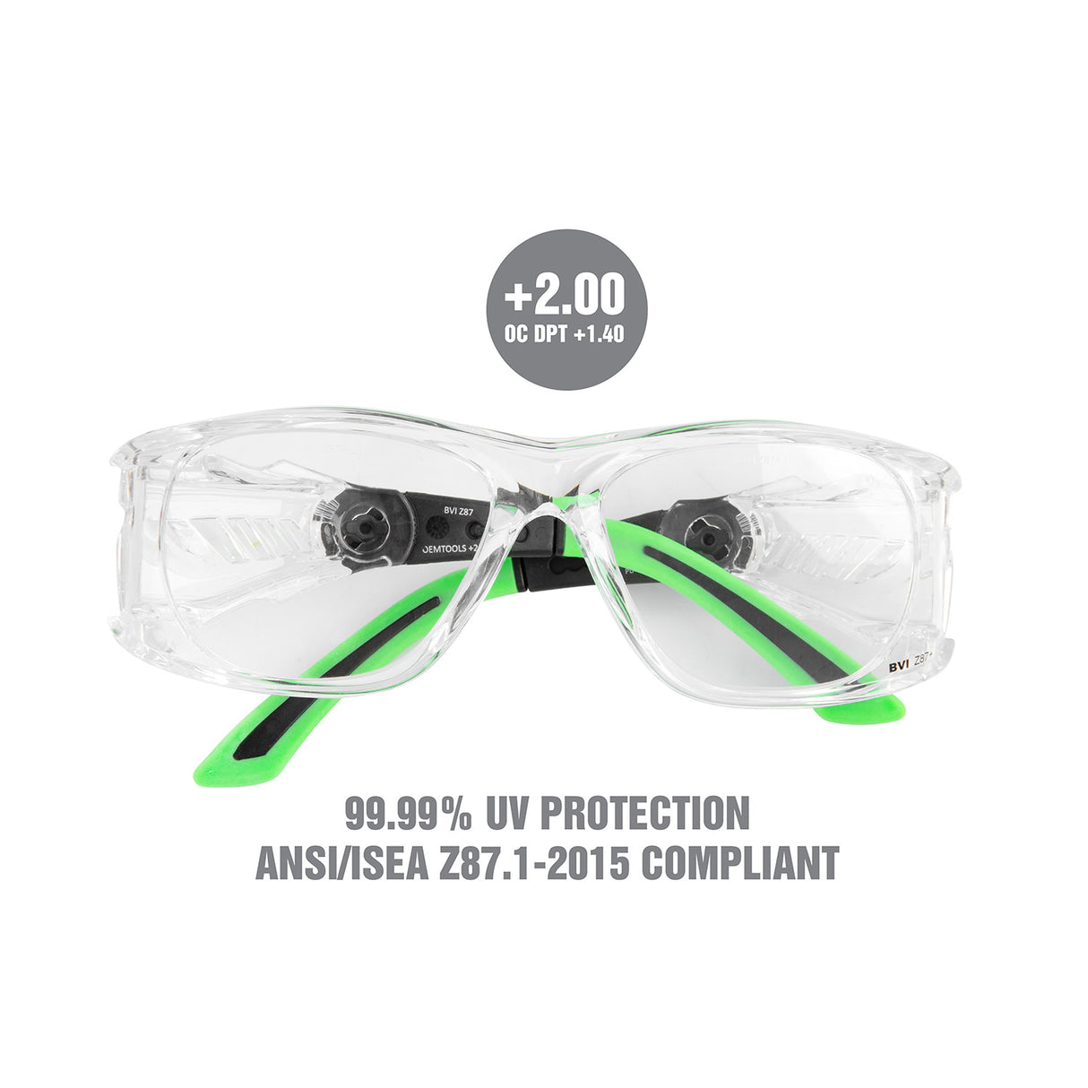 OEMTOOLS 26024 High Definition Multifocal Safety Reading Glasses +2.00 Additional Image 1