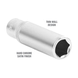 OEMTOOLS 22262 1/4 Inch Drive 6 Pt. Deep Socket (3/8 Inch) Additional Image 2
