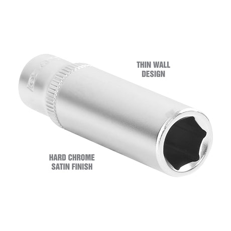OEMTOOLS 22262 1/4 Inch Drive 6 Pt. Deep Socket (3/8 Inch) Additional Image 2