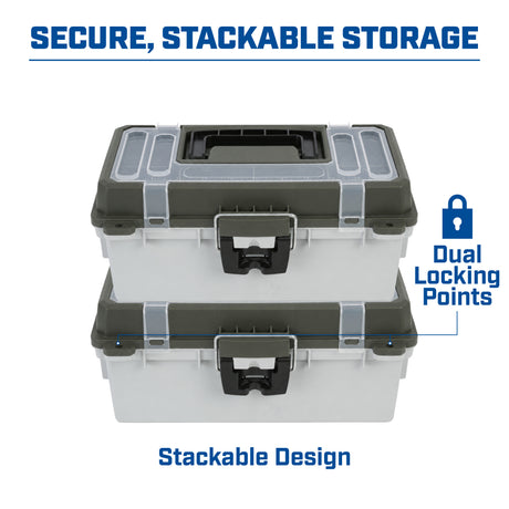 Sheffield 12670 13in. Tackle Box - Green/Gray Additional Image 6