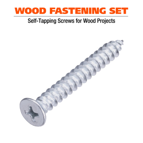 GreatNeck 68225 240-Piece Self-Tapping Wood Screw Assortment Additional Image 1