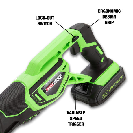 OEMTOOLS 24491 20V MAX* Li-ion Reciprocating Saw Additional Image 4