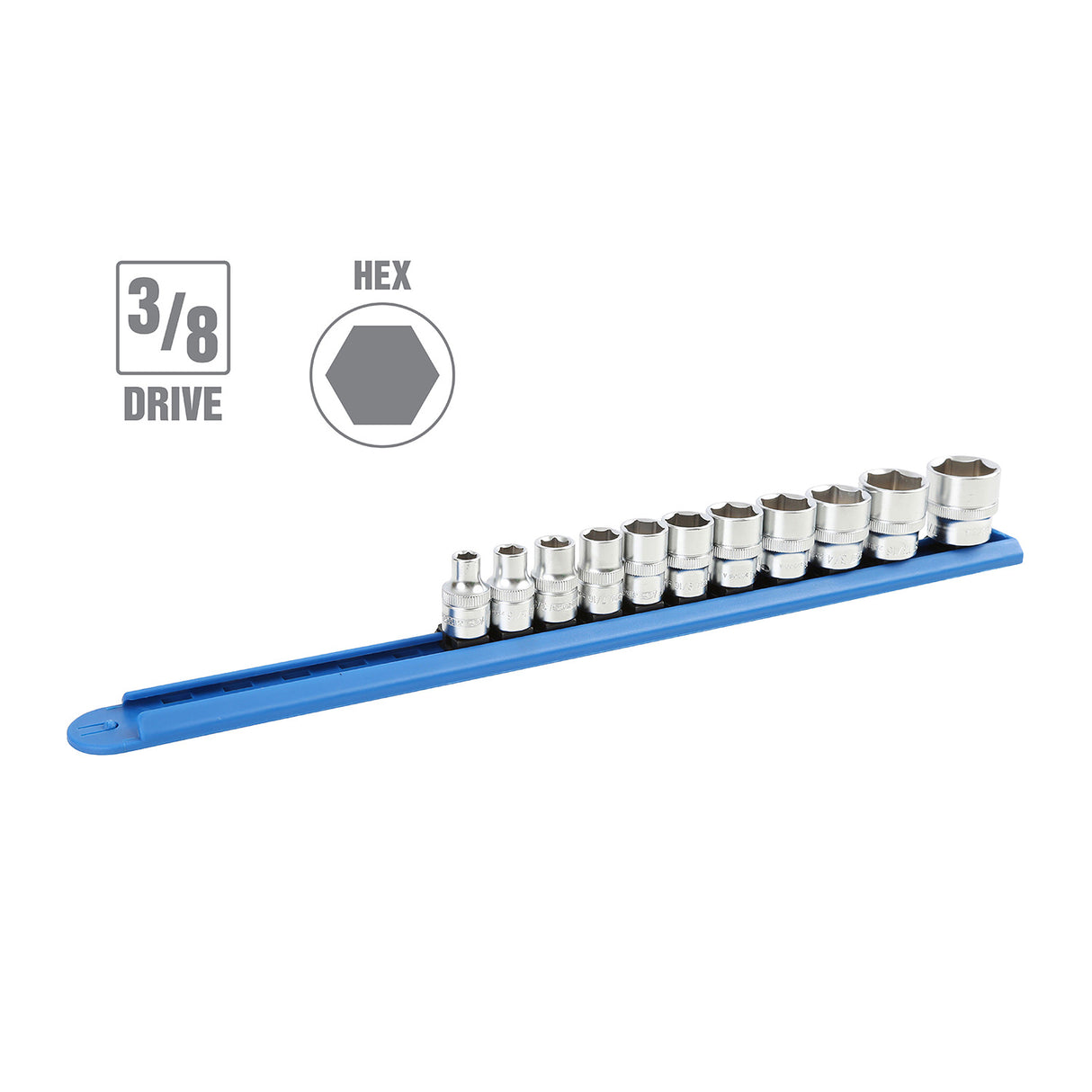 OEMTOOLS 22956 11 Piece 3/8in. Drive Socket Set (SAE) Additional Image 1