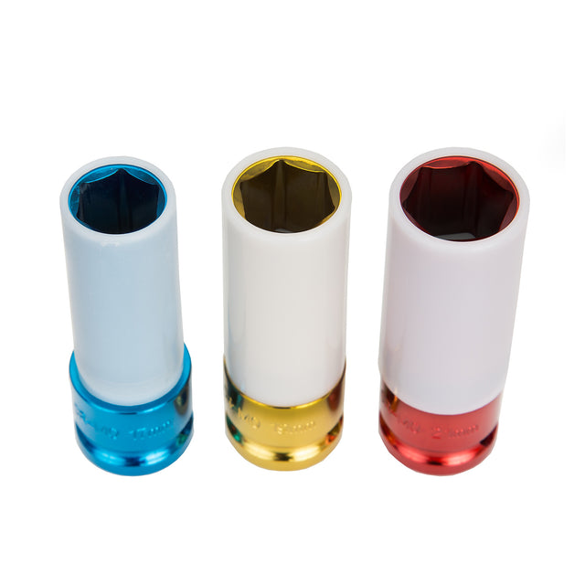 OEMTOOLS 25583 1/2in. Drive Thin Wall Nut Protector 3 Piece Impact Set Main Image