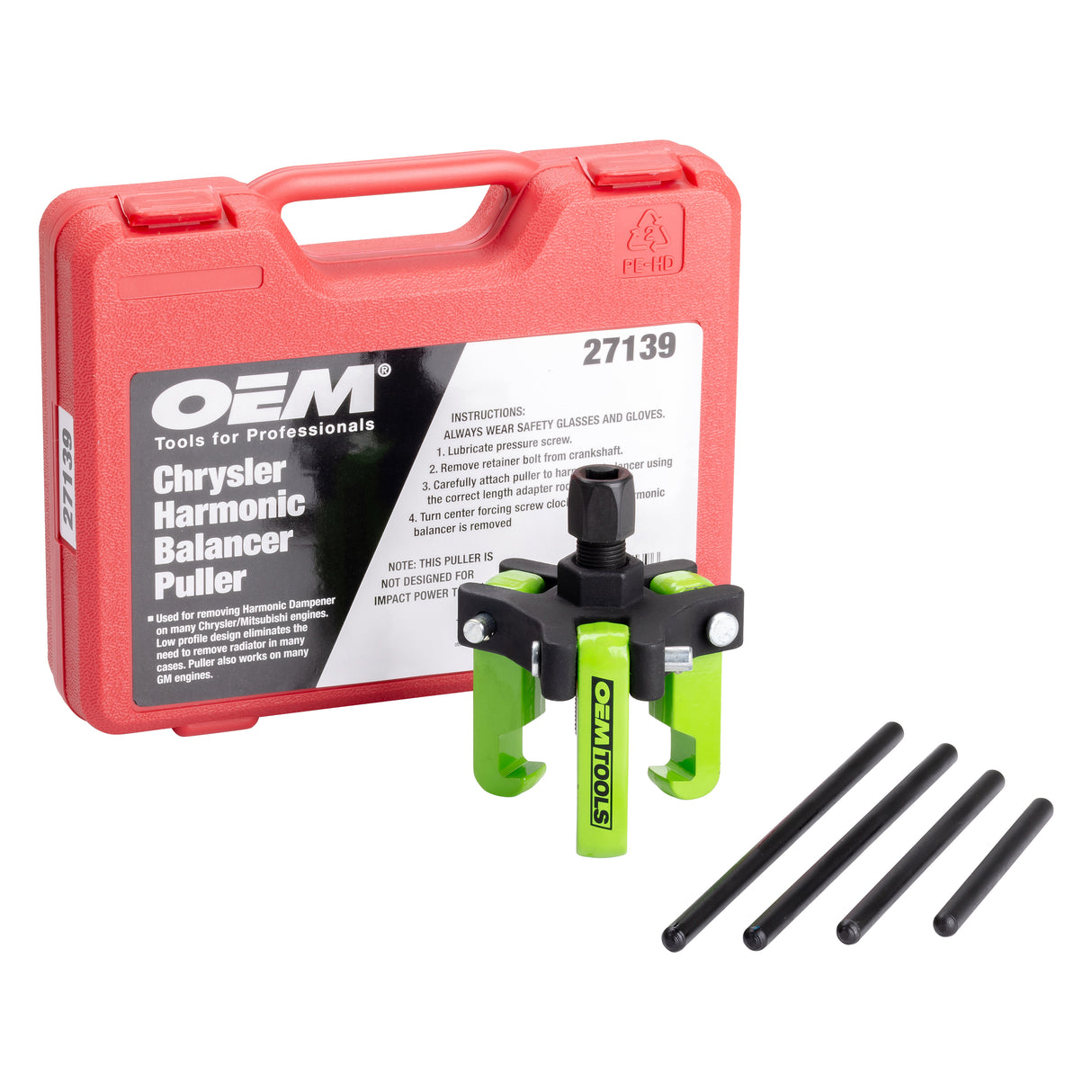 OEMTOOLS 27139 Chrysler Harmonic Dampener Puller Main Image