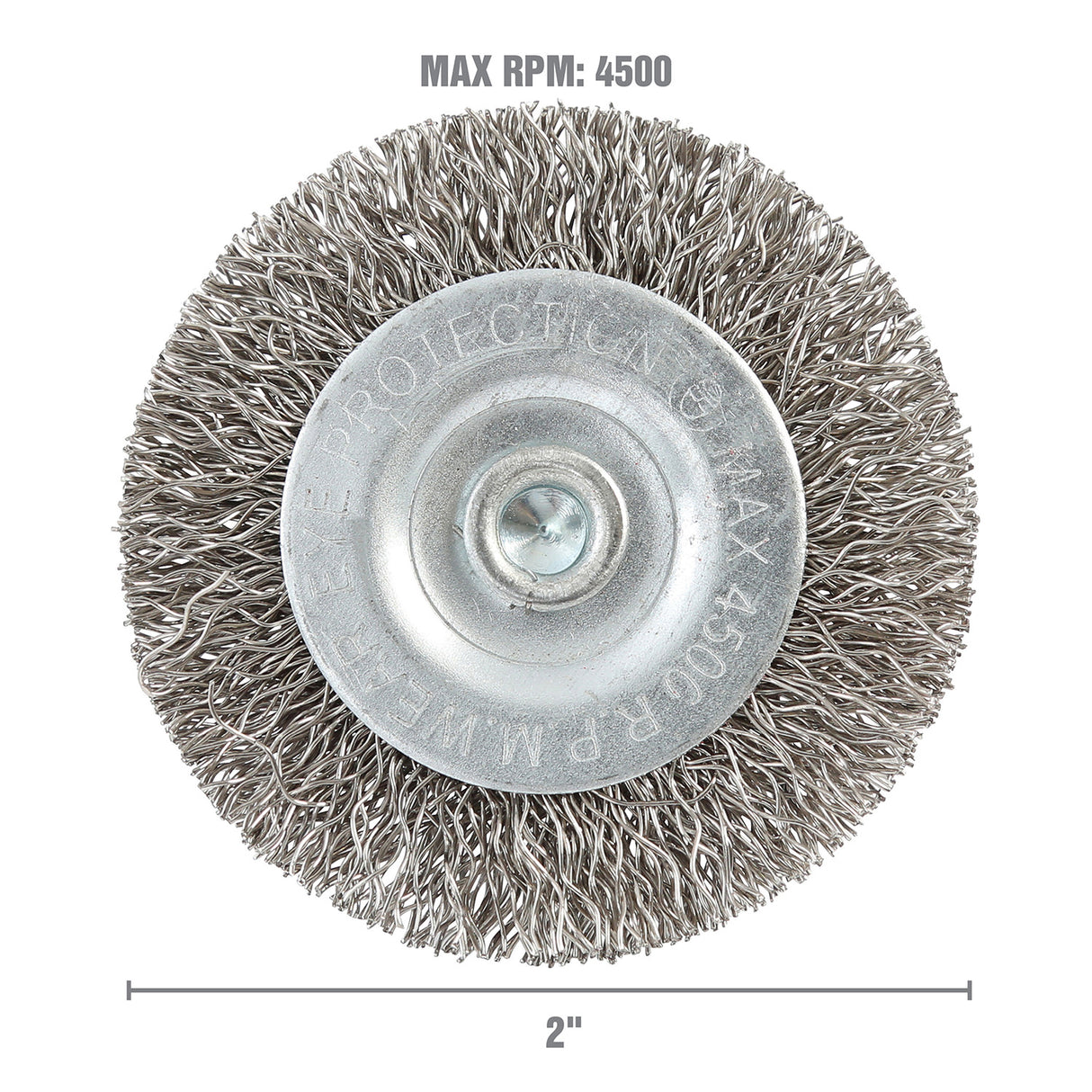 OEMTOOLS 26508 2in. Coarse Wire Wheel Brush Additional Image 2