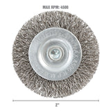 OEMTOOLS 26508 2in. Coarse Wire Wheel Brush Additional Image 2