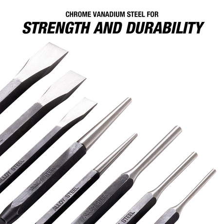 OEMTOOLS 25515 16 Piece Punch and Chisel Set Additional Image 1