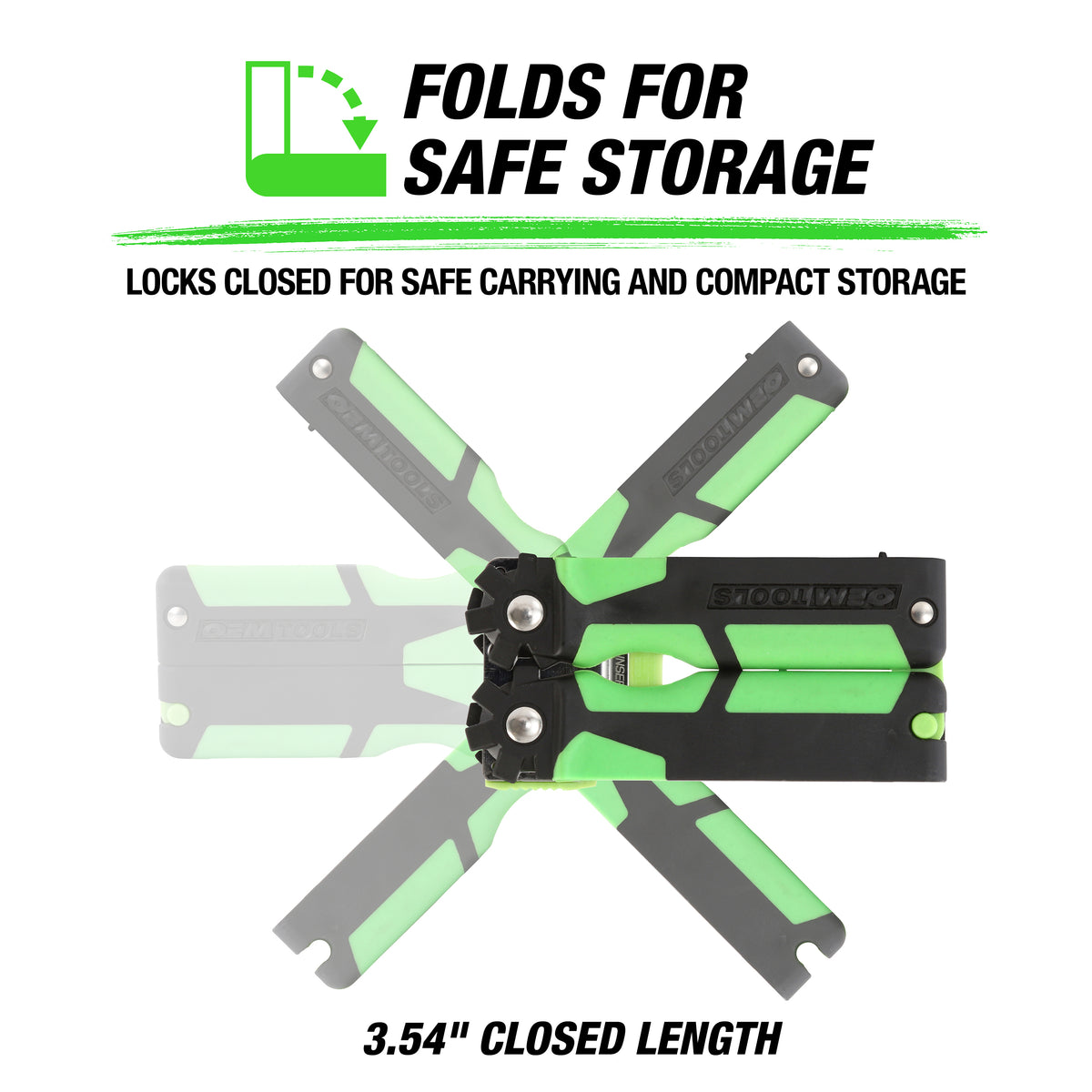 OEMTOOLS 26502 Folding Safety Scraper W/ 5 Plastic + 5 Steel Blades Additional Image 1