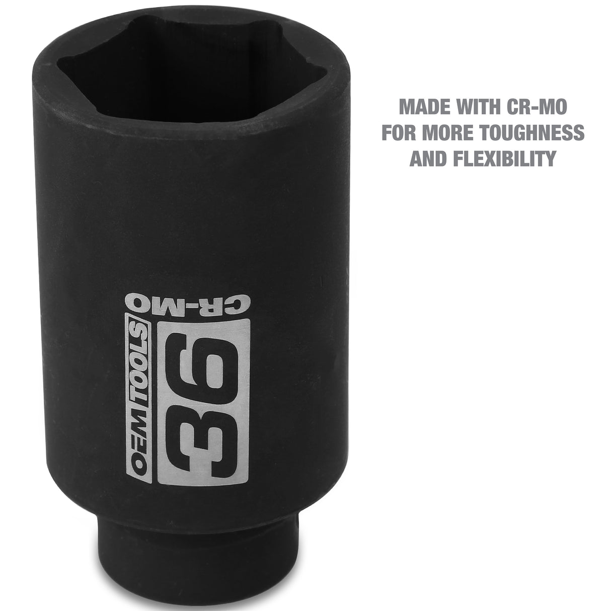 OEMTOOLS 25206 1/2 Inch Drive Axle Nut Socket (36 mm) Additional Image 2
