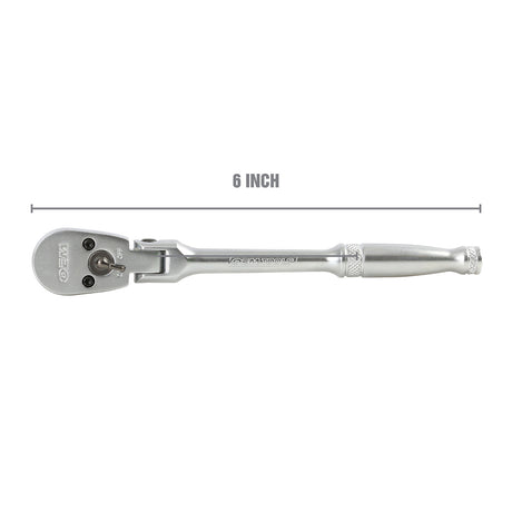 OEMTOOLS 22901 1/4 Drive Ratchet with Standard Handle and Flex Head (6 Inch) Additional Image 1