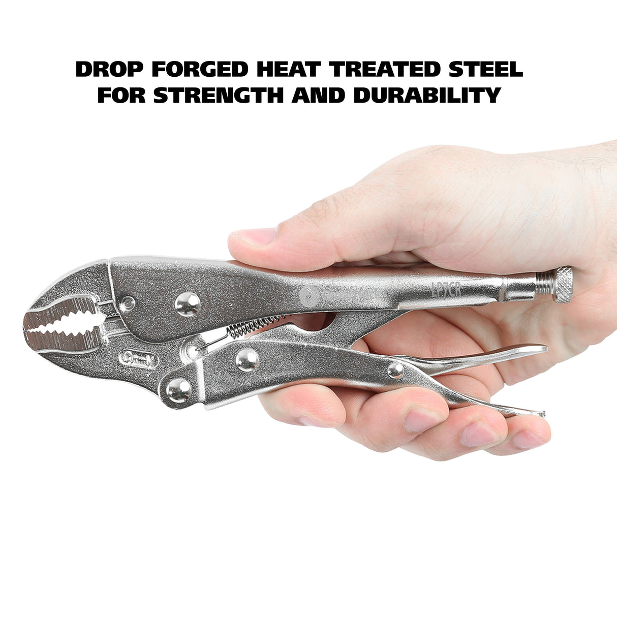 GreatNeck LP7CR 7 Inch Curved Jaw Locking Pliers Additional Image 5