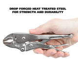 GreatNeck LP7CR 7 Inch Curved Jaw Locking Pliers Additional Image 5