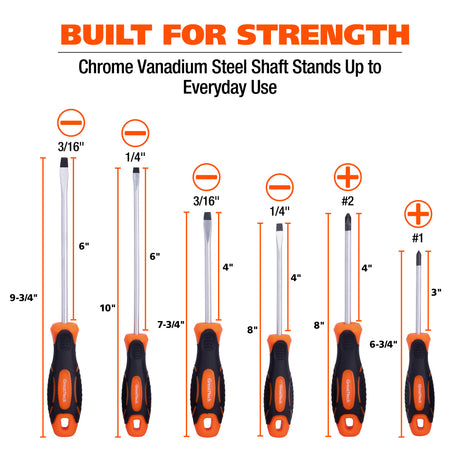 GreatNeck 21835 6-Piece Screwdriver Set Additional Image 5