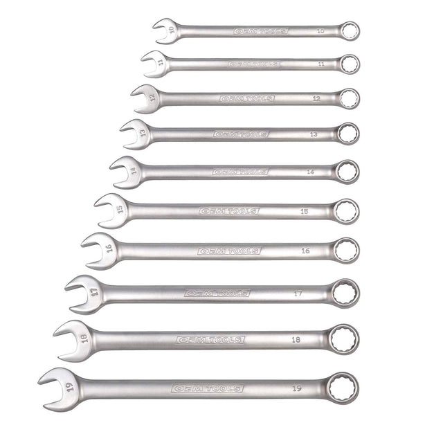 OEMTOOLS 22995 10 Piece Combination Wrench Set (Metric) Main Image