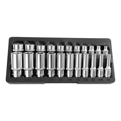 OEMTOOLS 22962 22 Pc. 3/8in. Drive SAE Socket Set Additional Image 1