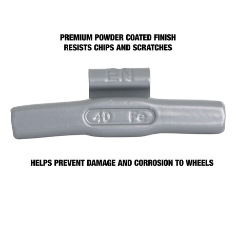 OEMTOOLS 23293 40 gm. EN Style Steel Wheel Weight - 1 Box of 25 Additional Image 3