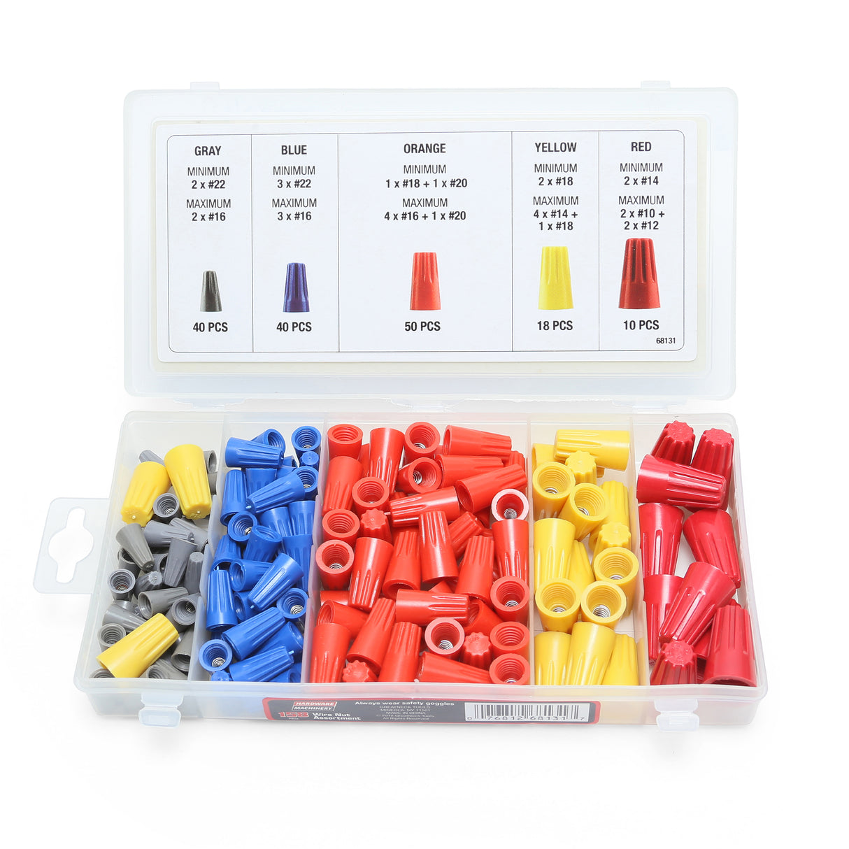 Hardware Machinery® 158 Piece Wire Connector Assortment Additional Image 2