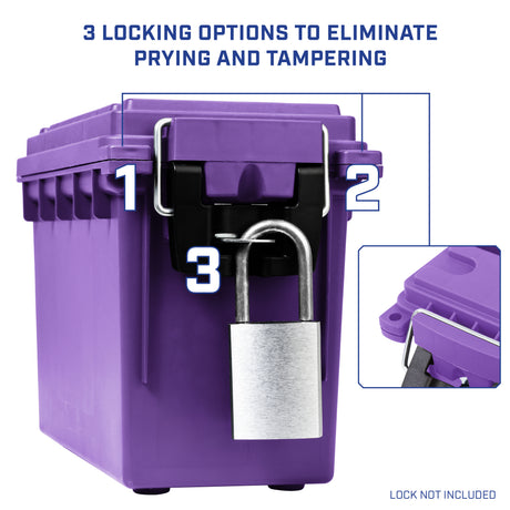 Sheffield 12632- Field Box- Purple, Made in the U.S.A. Additional Image 4