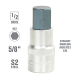 OEMTOOLS 22873 1/2 Inch Drive Hex Bit Socket (5/8 Inch) Additional Image 1
