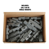 OEMTOOLS 23225 1.00 Oz. P Style Steel Wheel Weight - 1 Box of 25 Additional Image 4