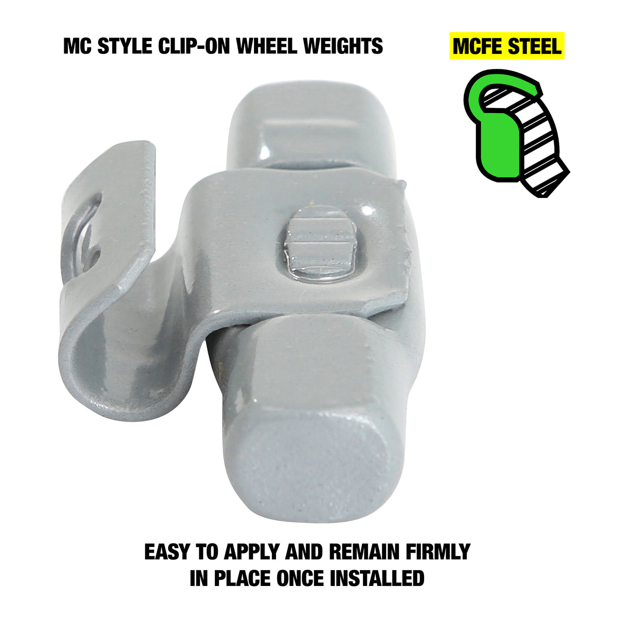 OEMTOOLS 23221 1.00 Oz. MC Style Steel Wheel Weight - 1 Box of 25 Additional Image 2