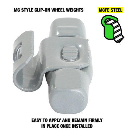 OEMTOOLS 23221 1.00 Oz. MC Style Steel Wheel Weight - 1 Box of 25 Additional Image 2