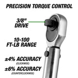 OEMTOOLS 25686 3/8in. Drive Click Style Torque Wrench (10-100 Ft/Lb.) Additional Image 1
