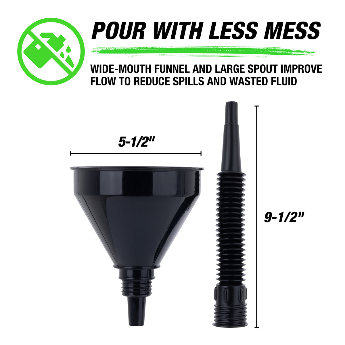 OEMTOOLS 87258 Flex Funnel with Hose and Filter Additional Image 2
