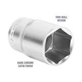 OEMTOOLS 22432 1/2 Inch Drive 6 Pt. Deep Wall Socket (1-1/2 Inch) Additional Image 2
