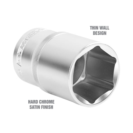 OEMTOOLS 22432 1/2 Inch Drive 6 Pt. Deep Wall Socket (1-1/2 Inch) Additional Image 2