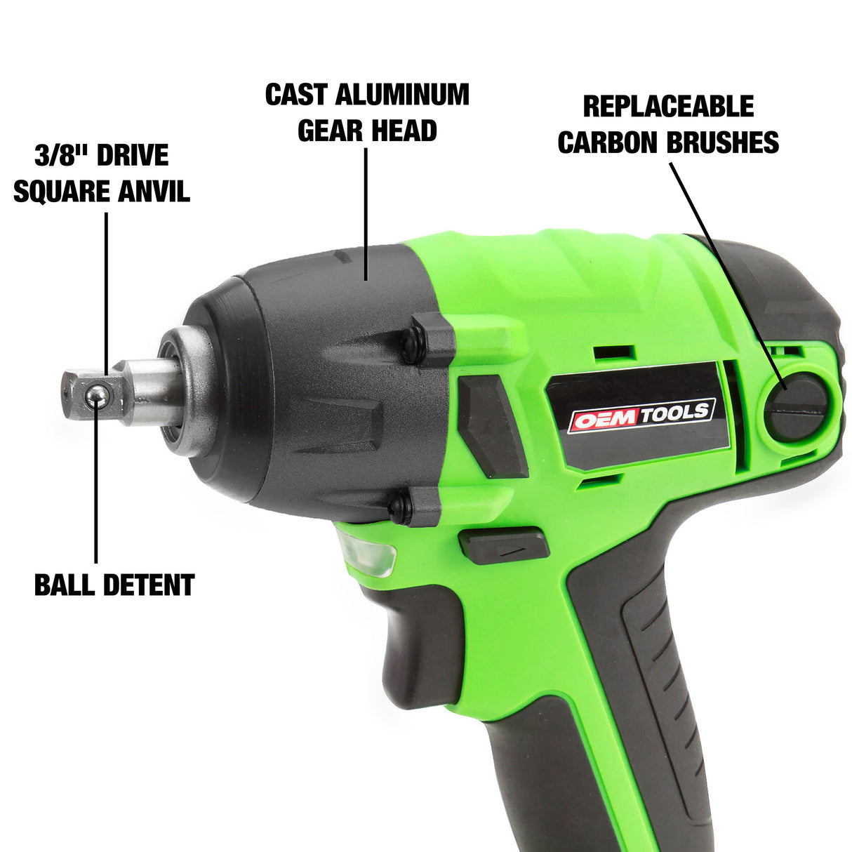OEMTOOLS 24661 20V MAX* Li-ion 3/8in. Cordless Impact Wrench Additional Image 4