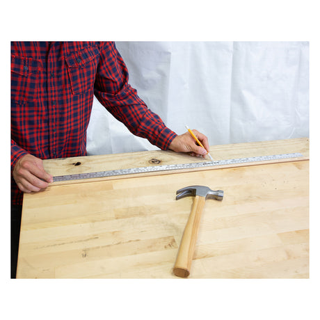 Mayes 10189 Straight Edge Aluminum Yardstick (36 Inch x 1 Inch) Additional Image 5