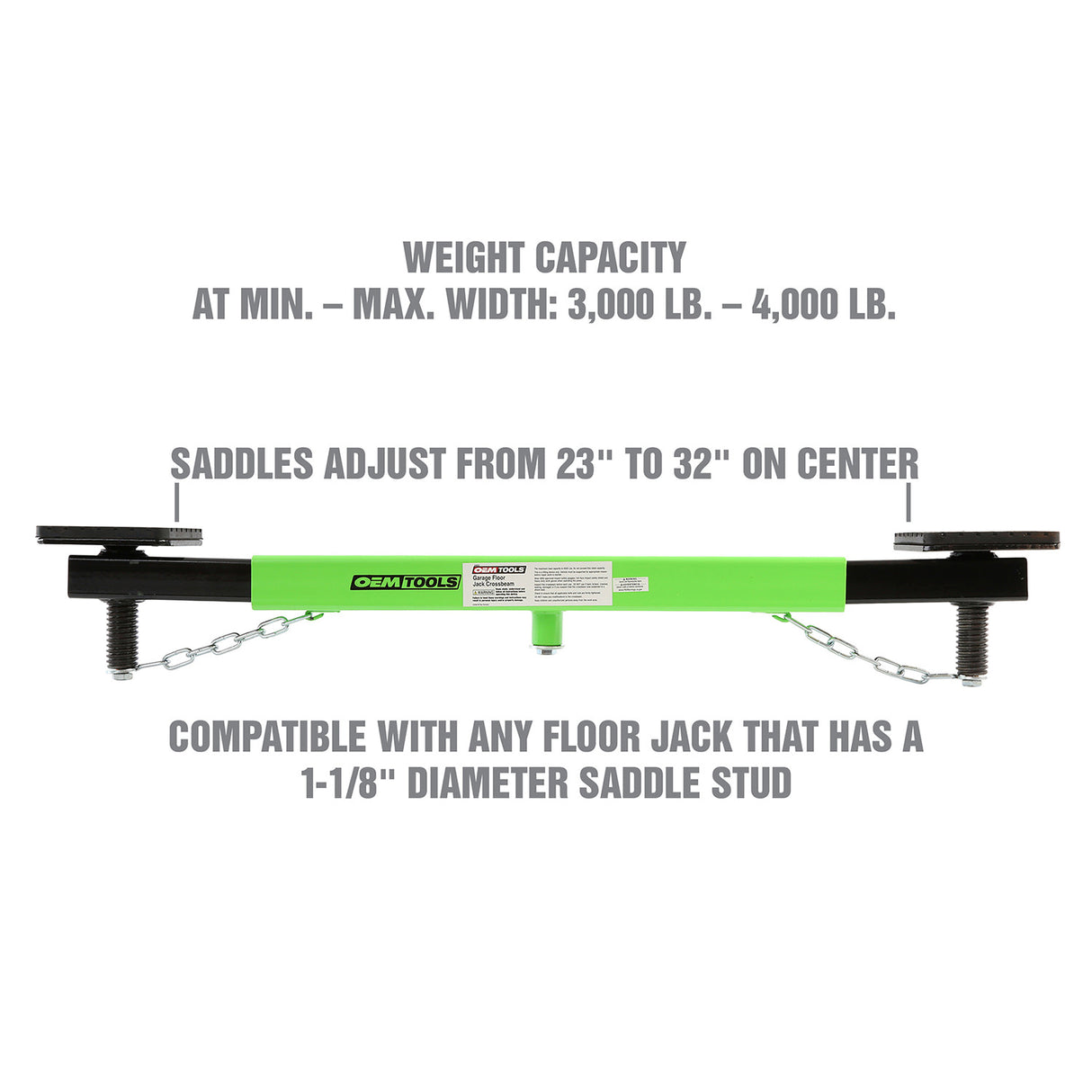 OEMTOOLS 24833 Floor Jack Crossbeam Additional Image 1
