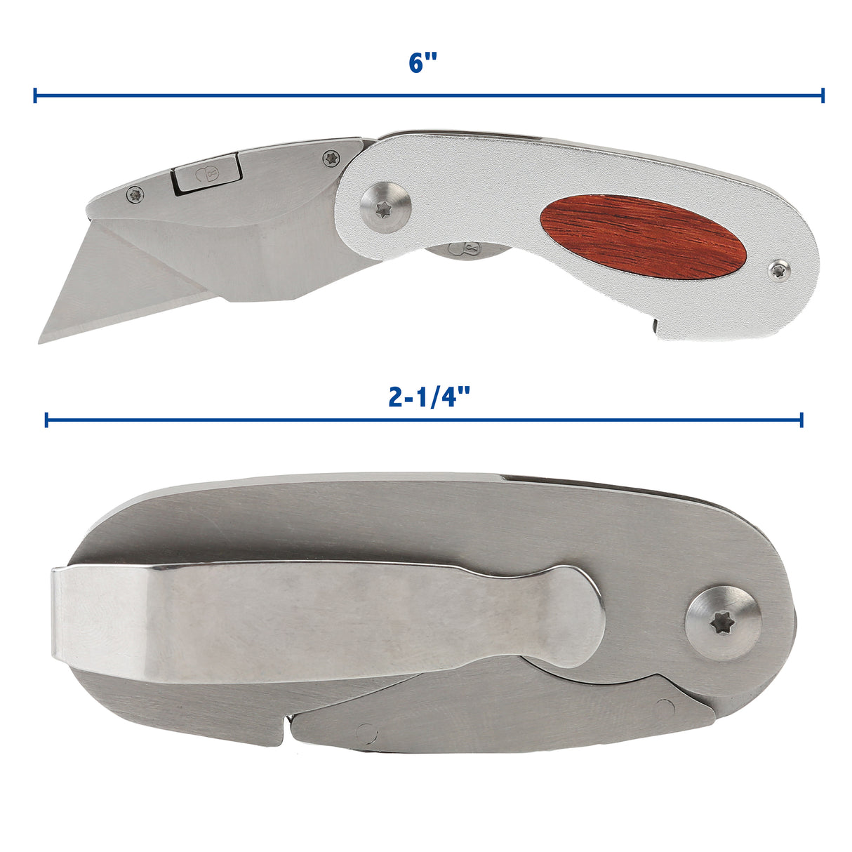 Sheffield 58132 Elliptic Folding Lock Back® Utility Knife Additional Image 1