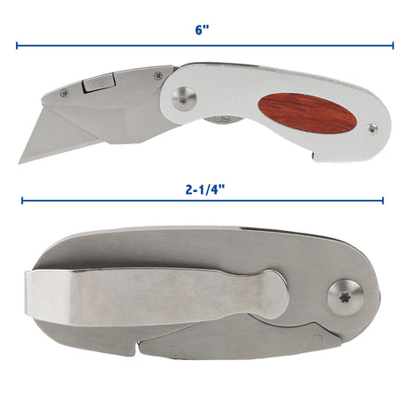 Sheffield 58132 Elliptic Folding Lock Back® Utility Knife Additional Image 1