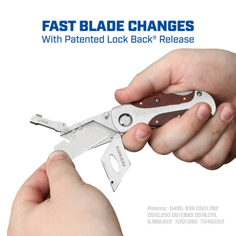 Sheffield 12122 Premium Folding Lock Back® Utility Knife Additional Image 1