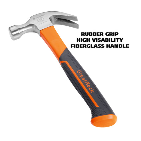 GreatNeck HG16C Fiberglass Curved Claw Hammer (16 Oz.) Additional Image 4