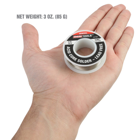 OEMTOOLS 24766 Acid Core Lead Free Soldering Wire Additional Image 4