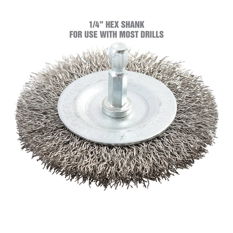 OEMTOOLS 26069 3in. Fine Wire Wheel Brush Additional Image 1