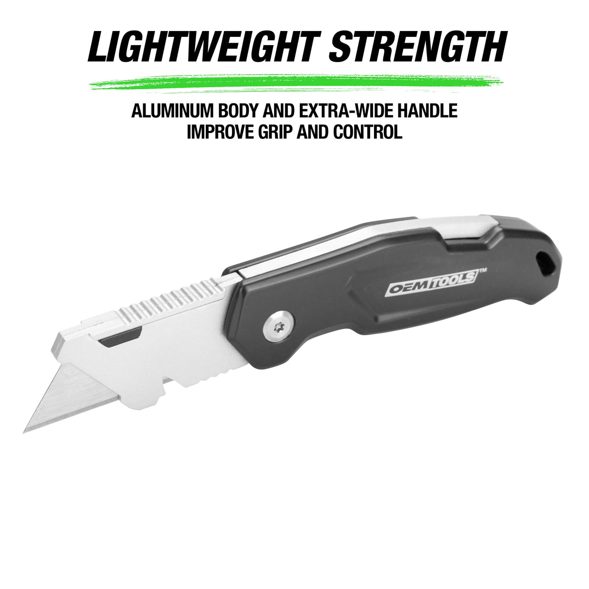 OEMTOOLS 25537 Folding Lock Back® Utility Knife with Blade Dispenser Additional Image 1